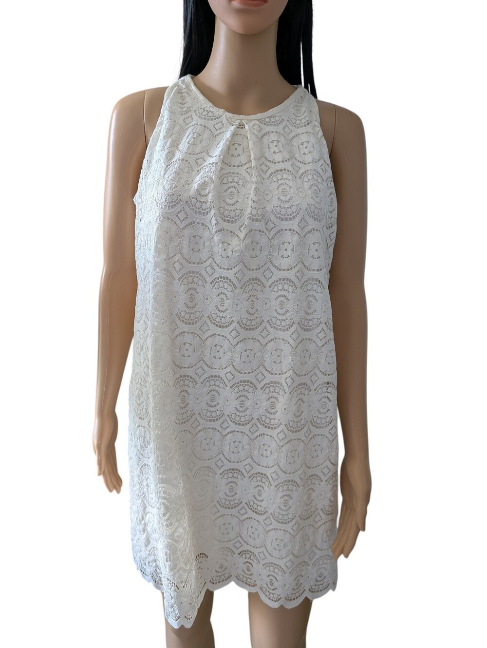 Speechless Cream White Lace Midi Dress